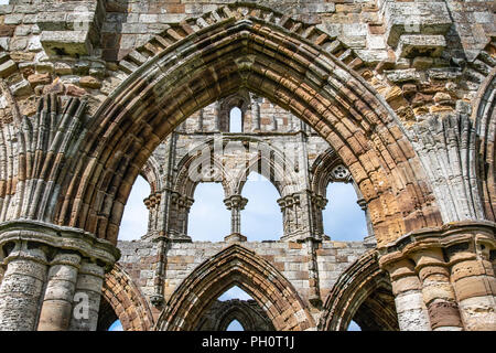 Whitby Abbey ruins, North Yorkshire Stock Photo