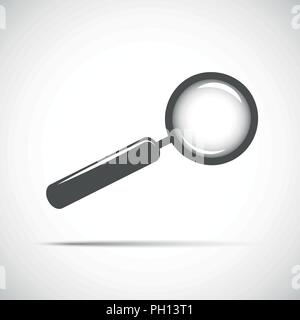 magnifying glass searching looking for information vector illustration Stock Vector