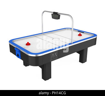Air Hockey Table Isolated Stock Photo