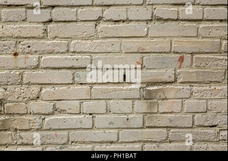 Old brick wall of silicate bricks. Texture Stock Photo