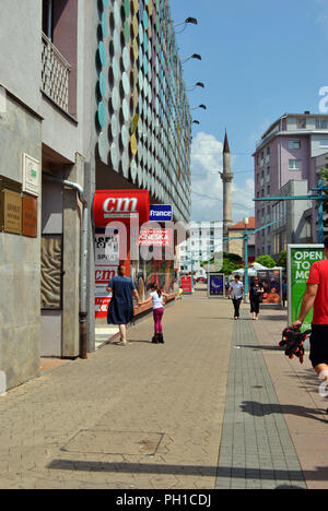 Bihac, Bosnia-Herzegovina. The town center Stock Photo