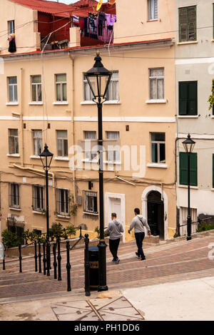 Gibraltar, Castle Street, Calle Comedia, used as theatre by garrison in the past Stock Photo