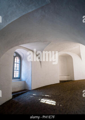 Spiral Ramp, The Round Tower, Copenhagen, Zealand, Denmark, Europe Stock Photo