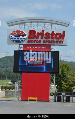 Bristol Motor Speedway Sign Stock Photo
