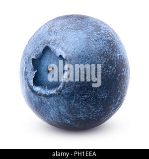 blueberry, clipping path, isolated on white background, full depth of field, high quality Stock Photo
