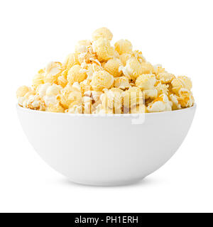 popcorn isolated on white background, clipping path, full depth of field Stock Photo