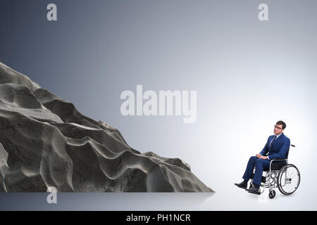 Accessibility concepth with wheelchair for disabled Stock Photo