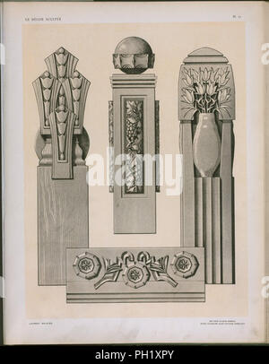 architectural mouldings samples Stock Photo