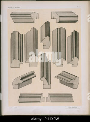 architectural mouldings samples Stock Photo