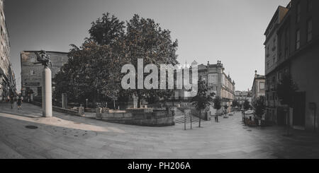 OURENSE, GALICIA/ESPAÑA - 23 DE jUNIO DE 2017 : Plaza Eugenio Montes, Rua do paseo. Stock Photo