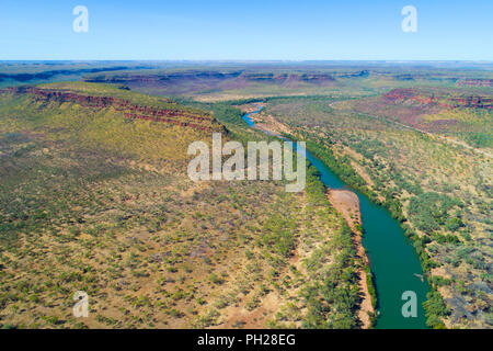 Victoria River seen from the air, Northern Territory, Australia Stock ...