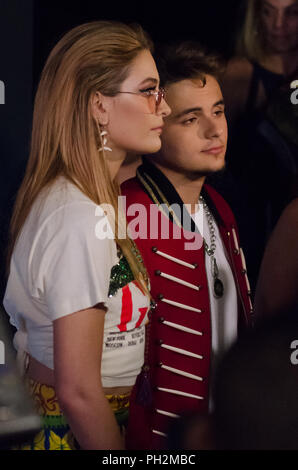 Las Vegas, USA. 29th August 2018. Prince and Paris Jackson walk the red carpet at their late fathers 60th birthday celebration on August 29th, 2018 at Mandalay Bay in Las Vegas, NV. Credit: The Photo Access/Alamy Live News Stock Photo