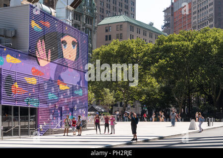 World Trade Center Complex in Lower Manhattan, NYC, USA Stock Photo