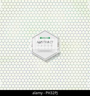 Space of text in center of colorful blue pentagon geometric shape pattern background, illustration vector eps10 Stock Vector
