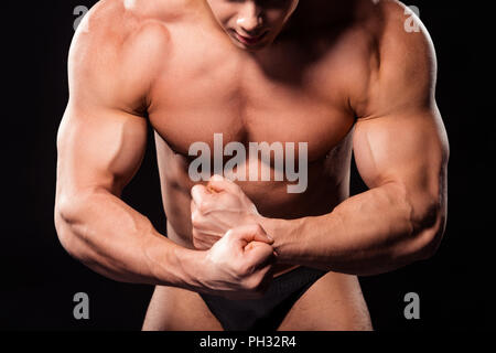 Bodybuilder Performing Most Muscular Pose Stock Image - Image of muscle,  person: 227372785