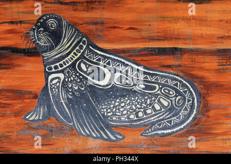 Canada, First Nations Canadian art. Typical Inuit soapstone sculpture ...