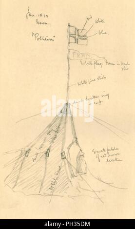 'Amundsen's Tent at the South Pole', 18 January 1912, (1913). Artist: Edward Wilson.