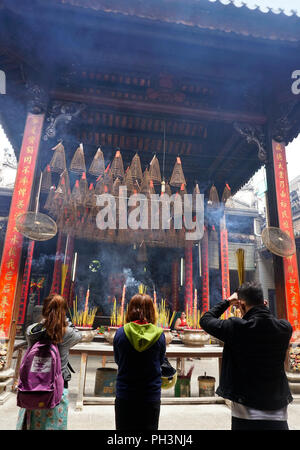 Ba Thien Hau Temple, Chinatown, Ho Chi Minh City, Vietnam Stock Photo