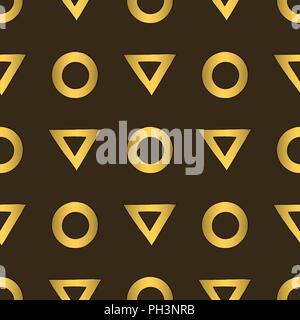 Abstract hand drawn gold vector seamless pattern for surface design, wrapping paper, textile, wallpaper, phone case print, fabric. Stock Vector