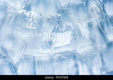 ice cubes background, blue color, cold Stock Photo