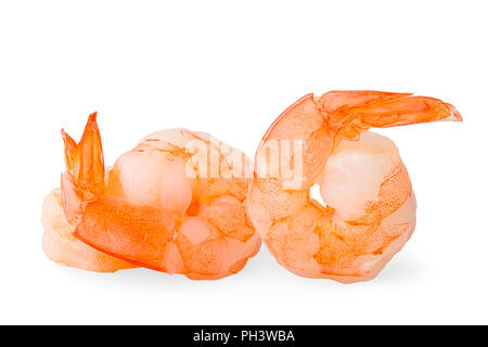 shrimp isolated on white background, clipping path Stock Photo