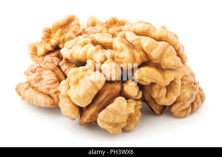 walnut isolated on white background, clipping path, full depth of field Stock Photo
