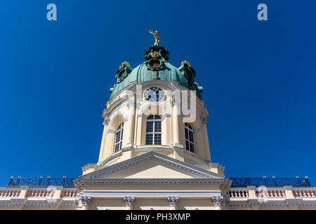 Berlin, Germany, May 14, 2018: Main Building with Cupola of Charlottenburg Palace Stock Photo