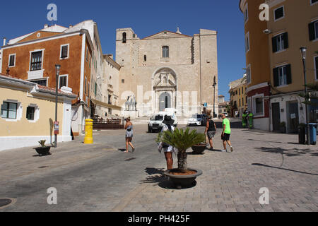 Spain. Balearic Islands. Menorca. Mahon. Iglesia de Nostra Senyora del Carme (Església del Carme). Stock Photo