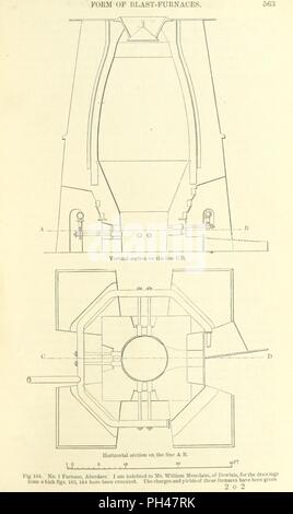 Image  from page 587 of 'Metallurgy. The art of extracting metals from their ores, and adapting them to various purposes of manufacture, etc' . Stock Photo