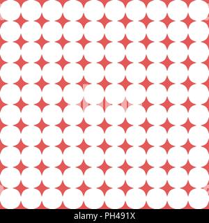 Seamless Modern Vector Pattern With Red Stars Stock Vector