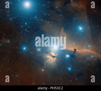 Horsehead and Flame Nebula in the Orion constellation Stock Photo - Alamy