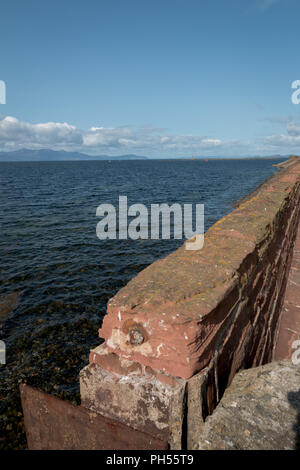 Adrossan Harbour, Saltcoast, Stevenston Coastline Landmarks Stock Photo