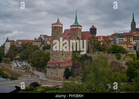 Old historical town of Bautzen Budisyn Stock Photo