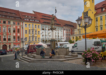 Old historical town of Bautzen Budisyn Stock Photo