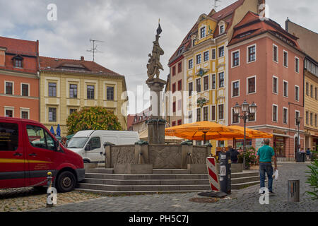 Old historical town of Bautzen Budisyn Stock Photo