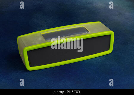Portable bluetooth speaker Stock Photo