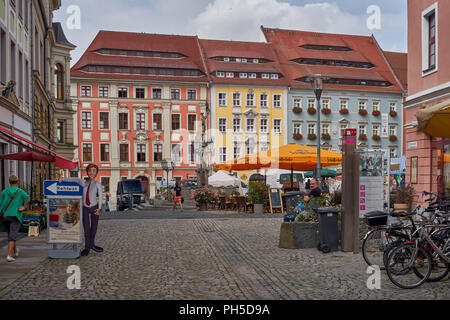 Old historical town of Bautzen Budisyn Stock Photo