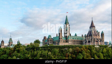 Parliament Hill in Ottawa - Ontario, Canada Stock Photo