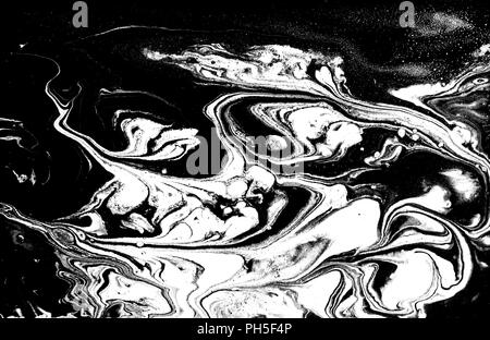 Marble abstract artwork texture. Black and white wave pattern Stock ...
