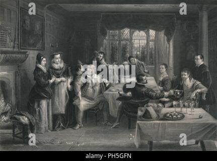 'Falstaff and his Friends (The Merry Wives of Windsor)', c1870. Artist: W Greatbatch. Stock Photo