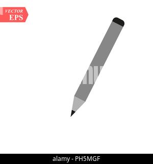 vector image of pen icon over white background Stock Vector