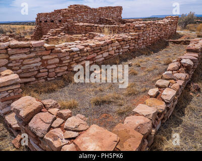 Anasazi pueblo, Edge of the Cedars State Park and Museum, Blanding, Utah. Stock Photo