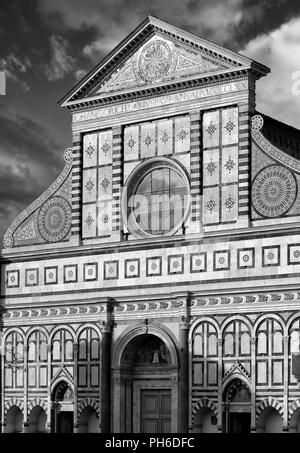 The Façade Of Santa Maria Novella Completed By Leon Battista Alberti In ...