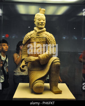 XIAN, CHINA - October 29, 2017: Archer of the terracotta army Terracotta Army Stock Photo
