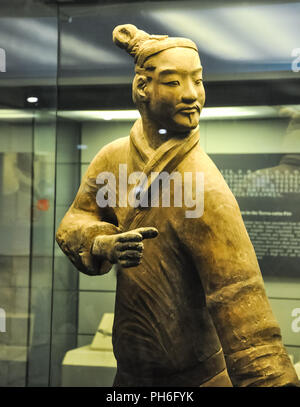 XIAN, CHINA - October 29, 2017: Archer of the terracotta army Terracotta Army Stock Photo