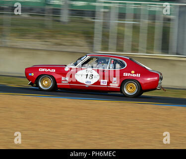 Steve Dance, Ford Capri RS2600, Plateau 6, Grid 6, 1972-1981 cars, Le Mans Classic 2018, July 2018, Le Mans, France, circuit racing, Classic, classic  Stock Photo