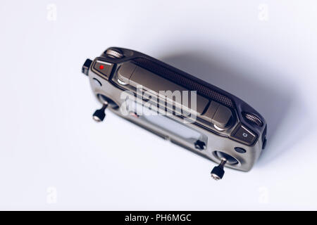 Prague, Czech Republic - August 31 , 2018: DJI Mavic 2 Pro controller, on white background. DJI Mavic 2 Pro one of the most portable drones in the mar Stock Photo