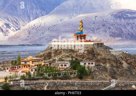 Maitreya Buddha in Thiksey Monastery Stock Photo