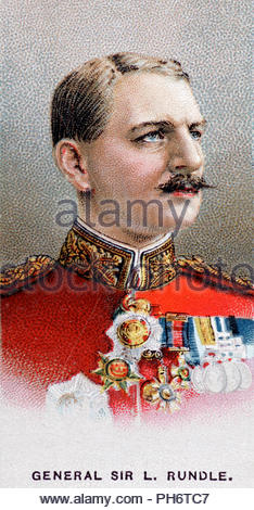 General Sir Henry Macleod Leslie Rundle portrait, 1856 – 1934 was a British Army general during the First World War, illustration from 1916 Stock Photo