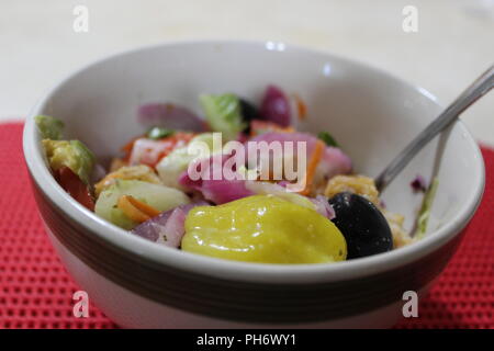 Salad In A Bowl Stock Photo